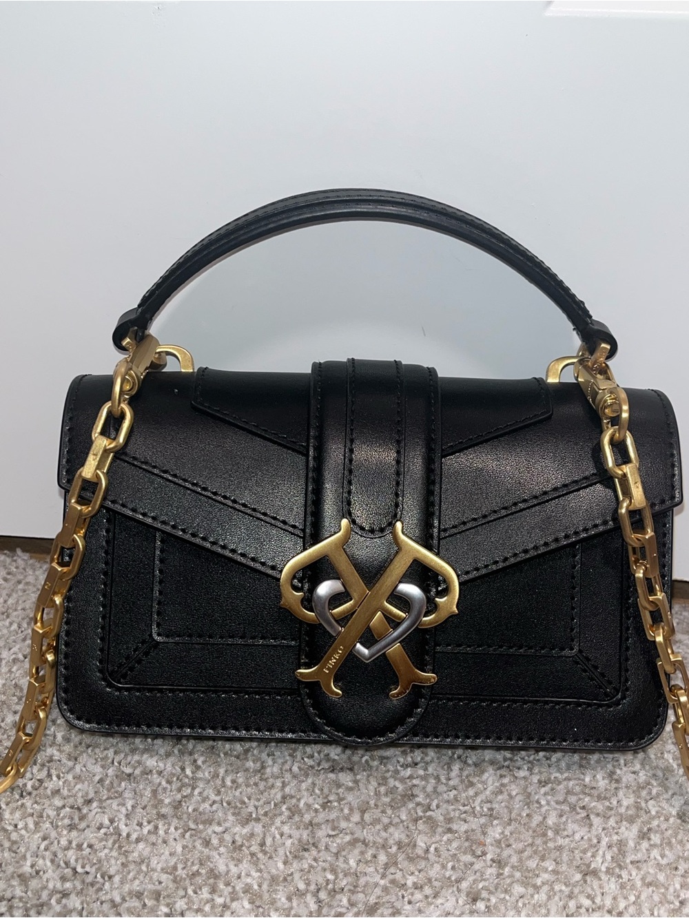 New Pinko Double P Love Crossbody - Picture 3 of 13